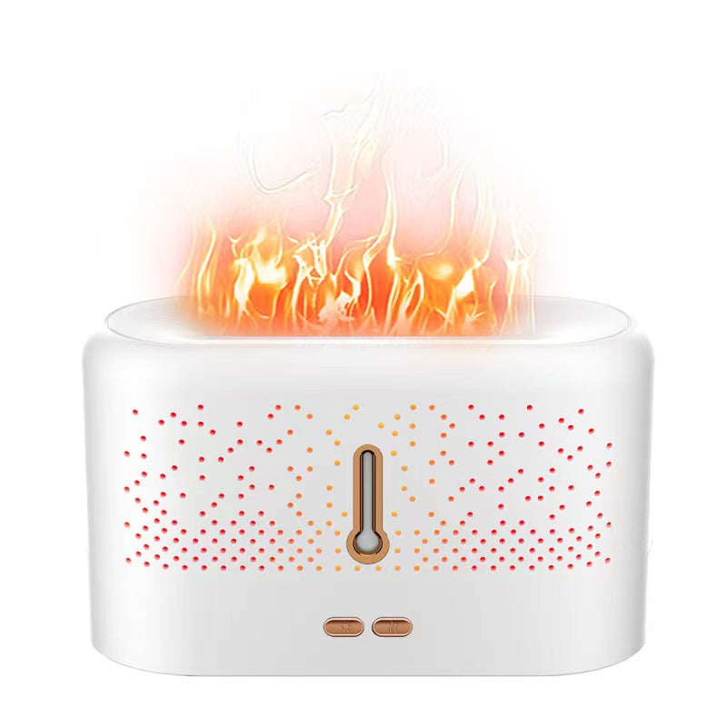 Ultrasonic Flame Aroma Diffuser, 200ml, Essential Oil Gift Set