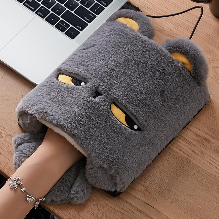 Warmfell™ Heated Mouse Pad with Hand Warmer Pocket