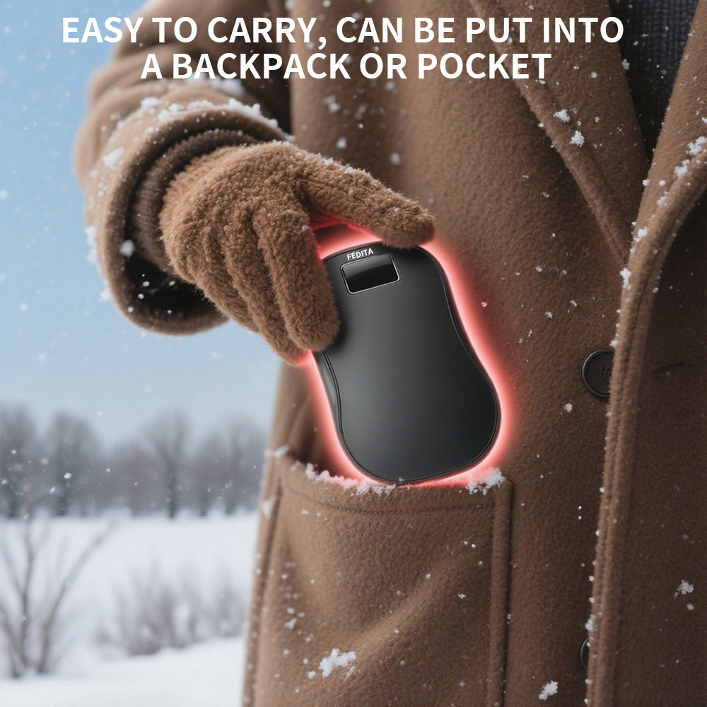 Rechargeable Hand Warmer – Double-Sided Heat with Display