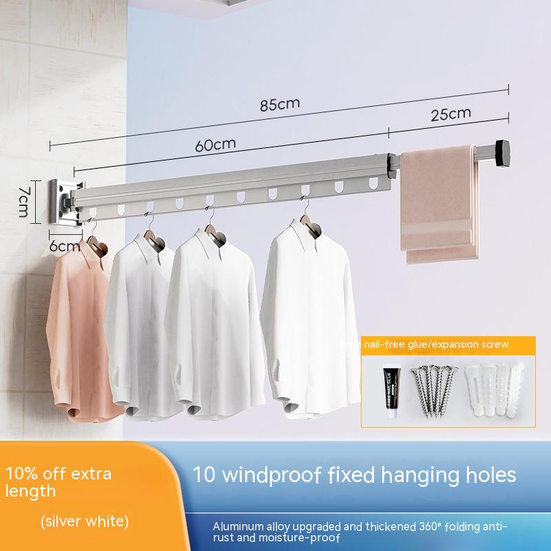 Wall-Mounted Clothes Airer – Folding Aluminium Drying Rack