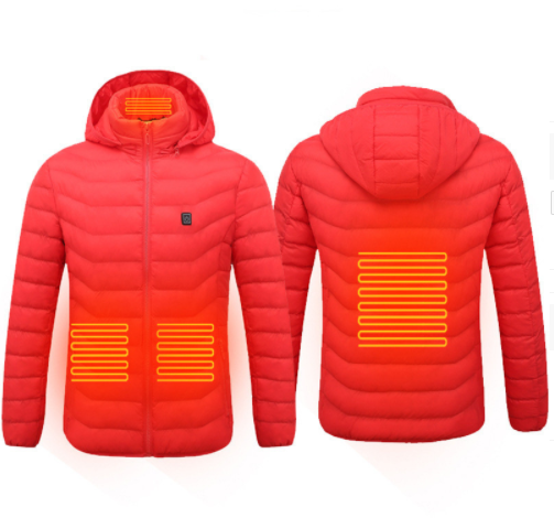 Warmfell Soft shell heated coat with removable hood and 3 heat settings