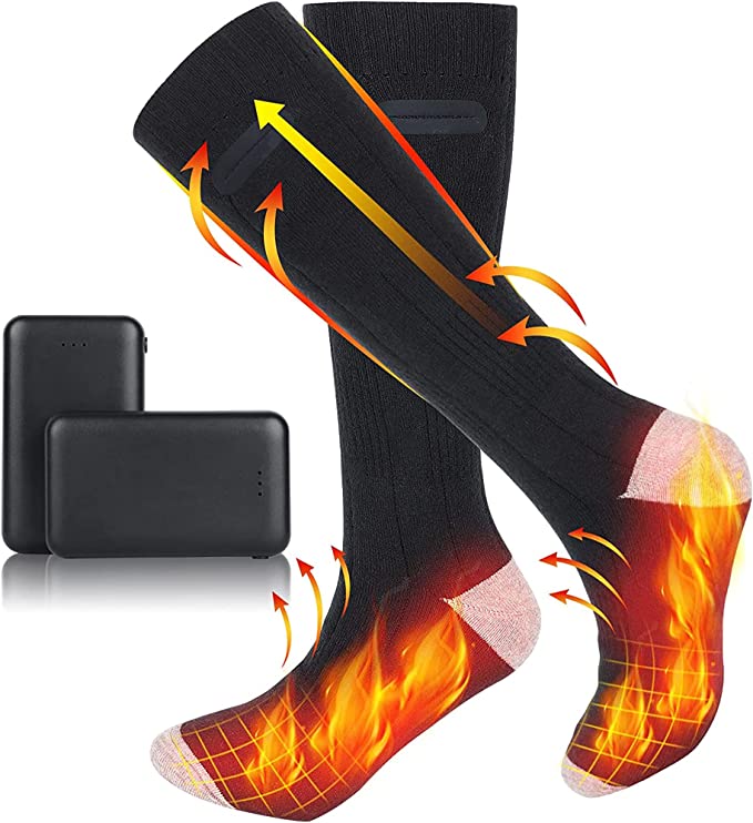 Warmfell™ Rechargeable Heated Socks, 2 Pairs, Up to 8 Hours