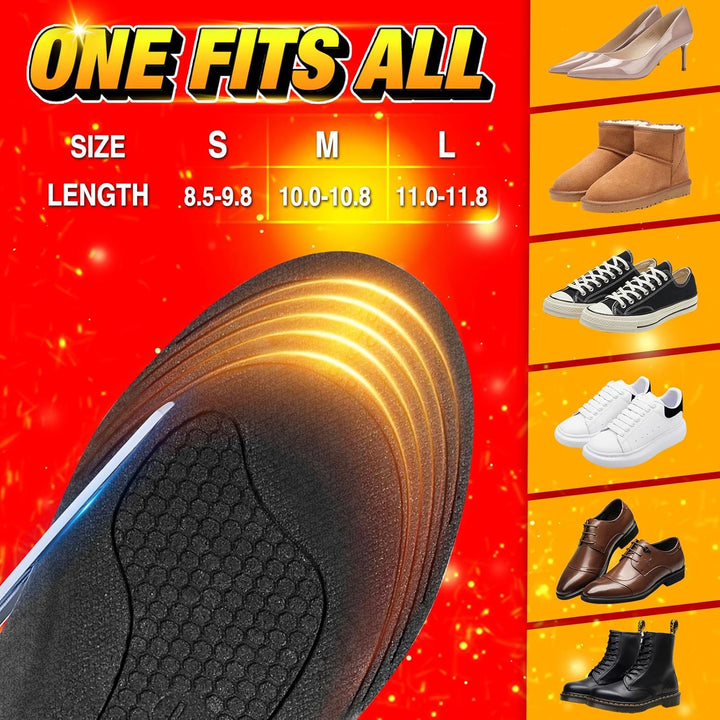 Warmfell™ Rechargeable Heated Insoles with Remote Control