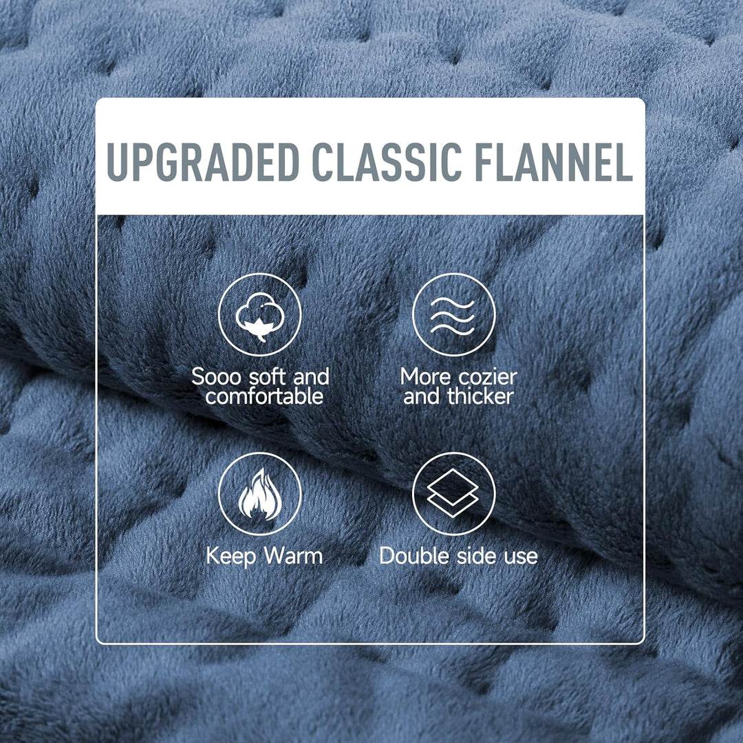 Warmfell™ Plush Flannel Electric Heating Pad with 6 Heat Levels