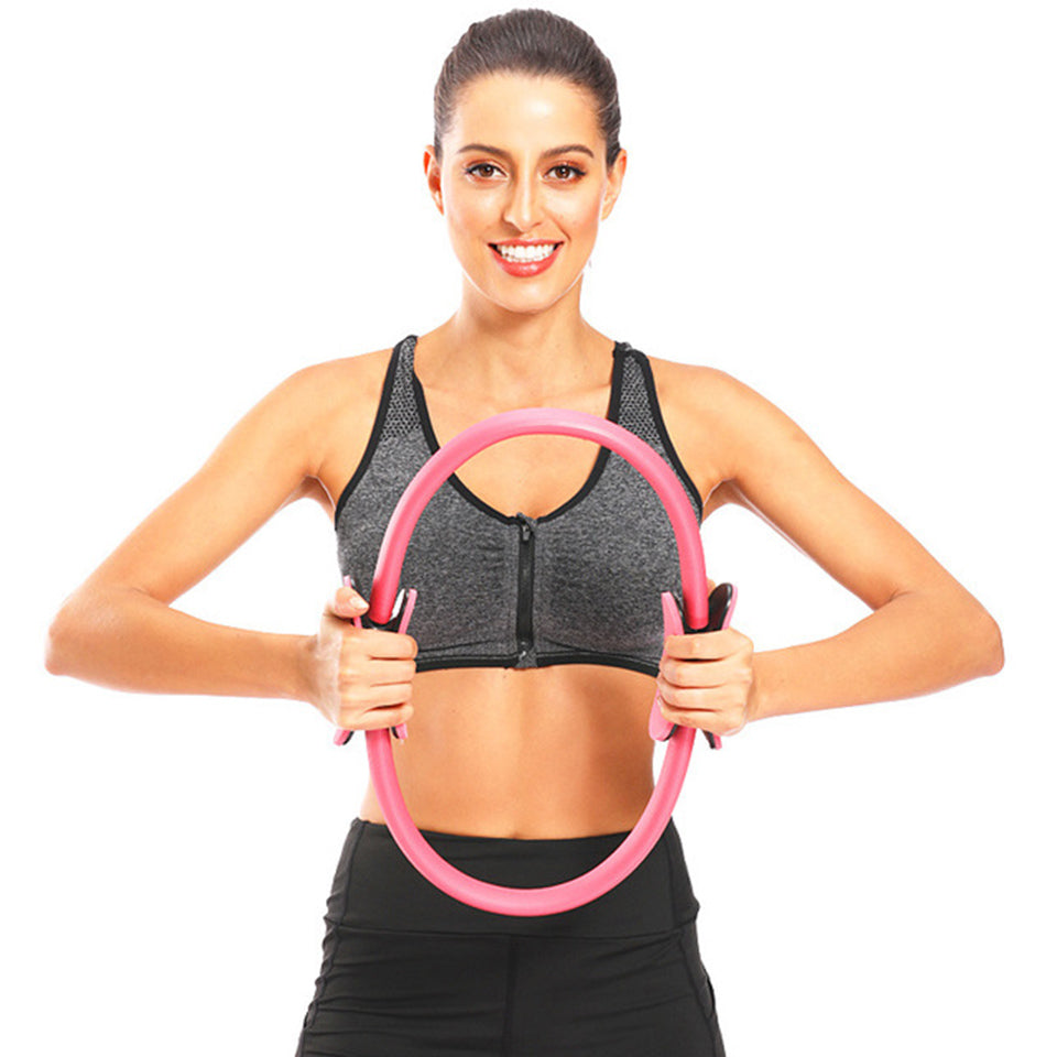 Pilates ring with padded handles