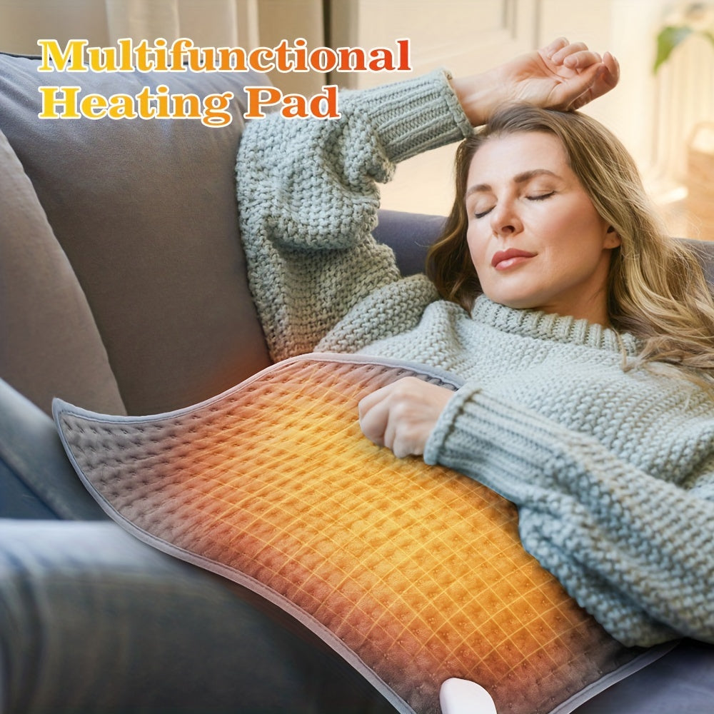 Warmfell™ Knitted Flannel Heated Throw with Safety Timer