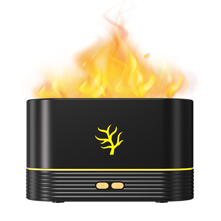 Flame Aroma Diffuser Cool Mist Maker With LED, Dry-Burn Protection