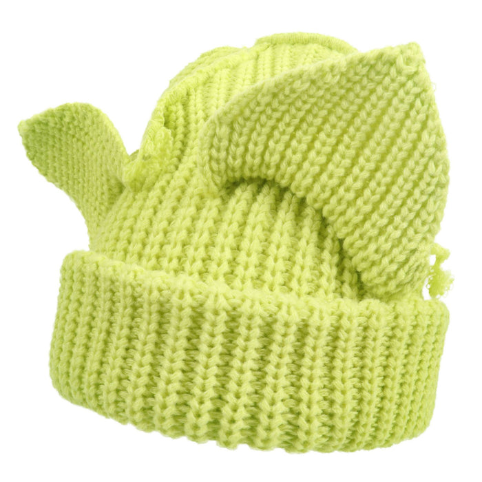 Warmfell Chunky Cat Ear Beanie in Thick Rib Knit