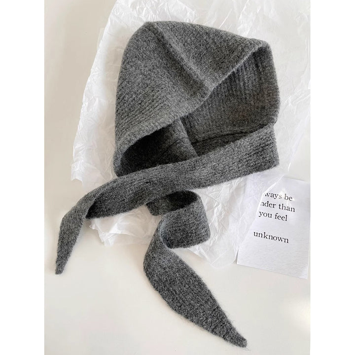Retro Wool Blend Balaclava Hat With Ear Cover, Bandage Design