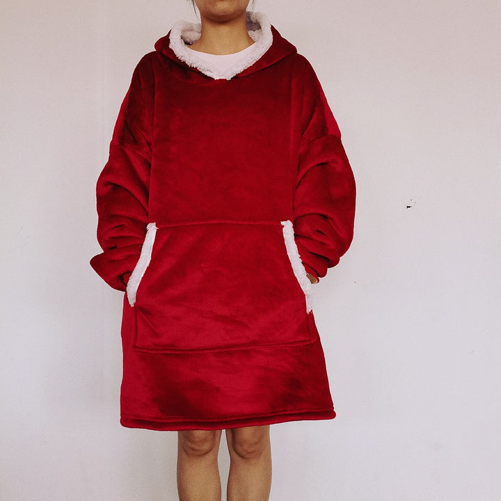 Navy oversized wearable blanket hoodie