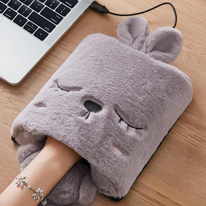 Warmfell™ Heated Mouse Pad with Hand Warmer Pocket