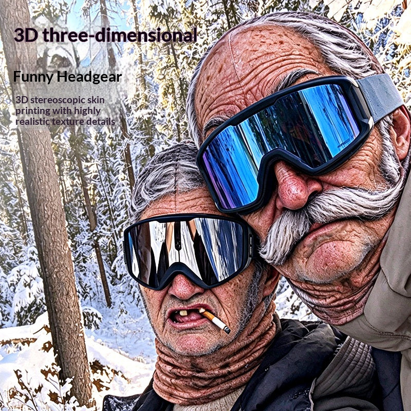 3D Funny Balaclava – Warm Fleece Novelty Ski Mask