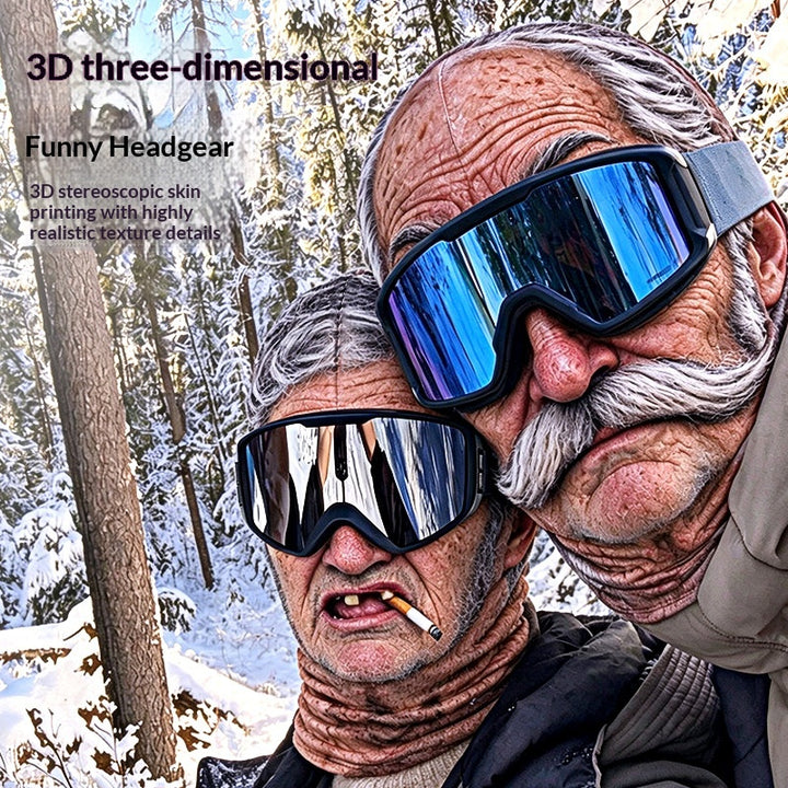 3D Funny Balaclava – Warm Fleece Novelty Ski Mask