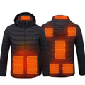 USB Heated Jacket with Hood, Lightweight Electric Coat