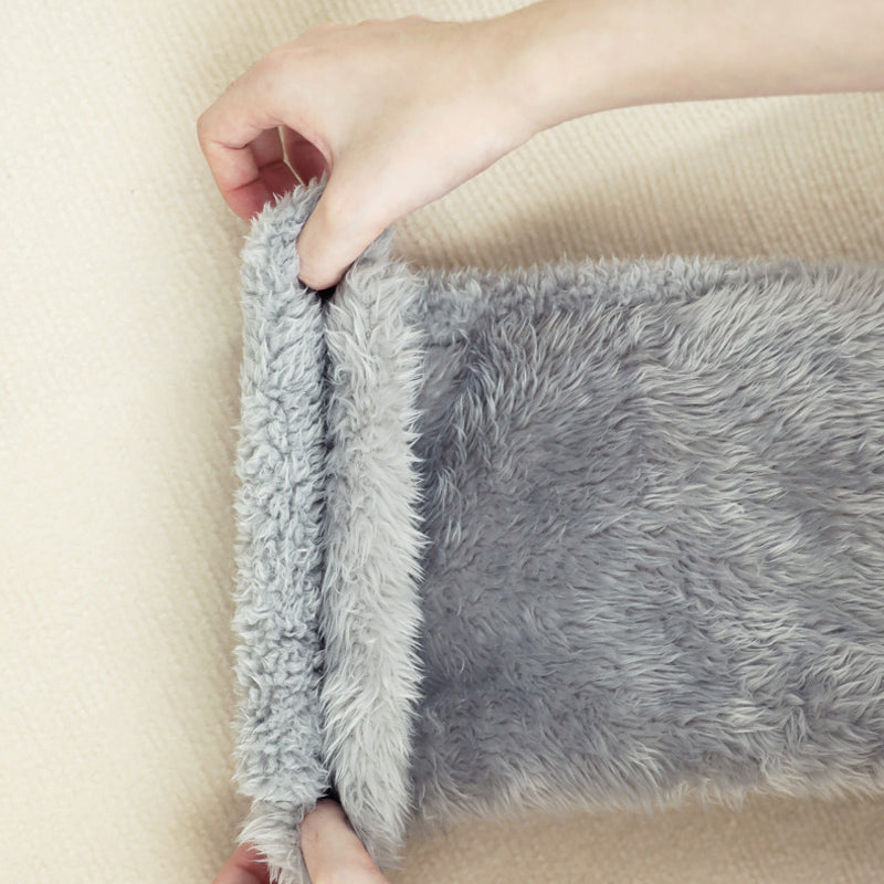 Warmfell™ Fluffy Long Knee Warmer Socks with Open-Toe Design