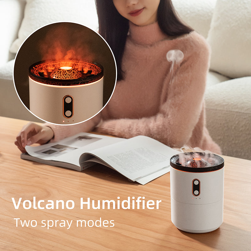 Volcano Flame Diffuser – Jellyfish Mist Humidifier Light