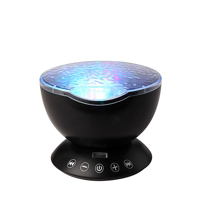 Warmfell Ocean wave projector night light with speaker