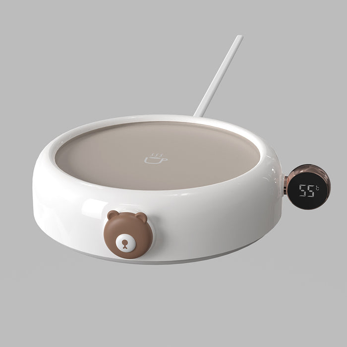 Warmfell Cute Bear Mug Warmer with Temperature Display