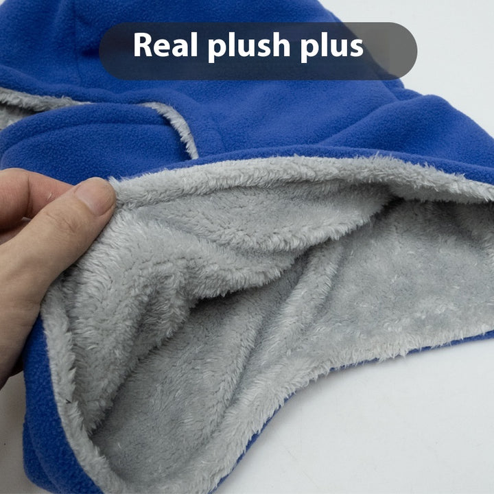 Fleece Hooded Scarf – Warm Windproof Balaclava Hat