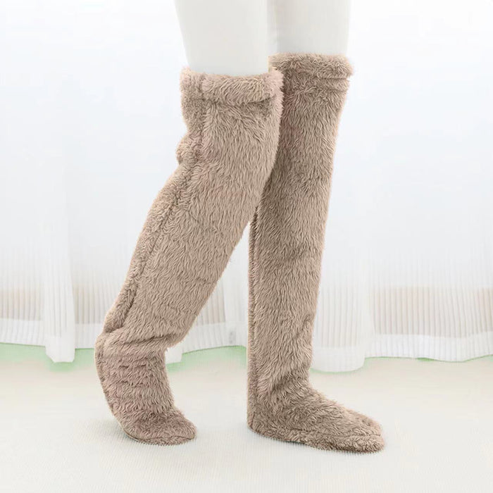 Warmfell Over the Knee Fuzzy Socks, Leg Warmer in One