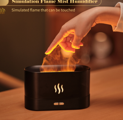 Ultrasonic Aroma Diffuser With Flame Light And Cool Mist, USB