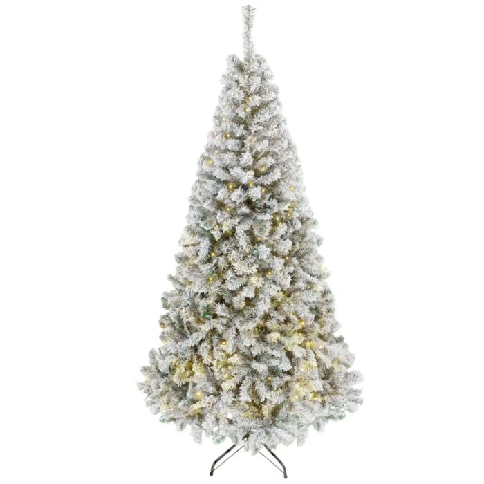 Warmfell Snow-Flocked Fir Christmas Tree with 400 Lights, 7.5ft