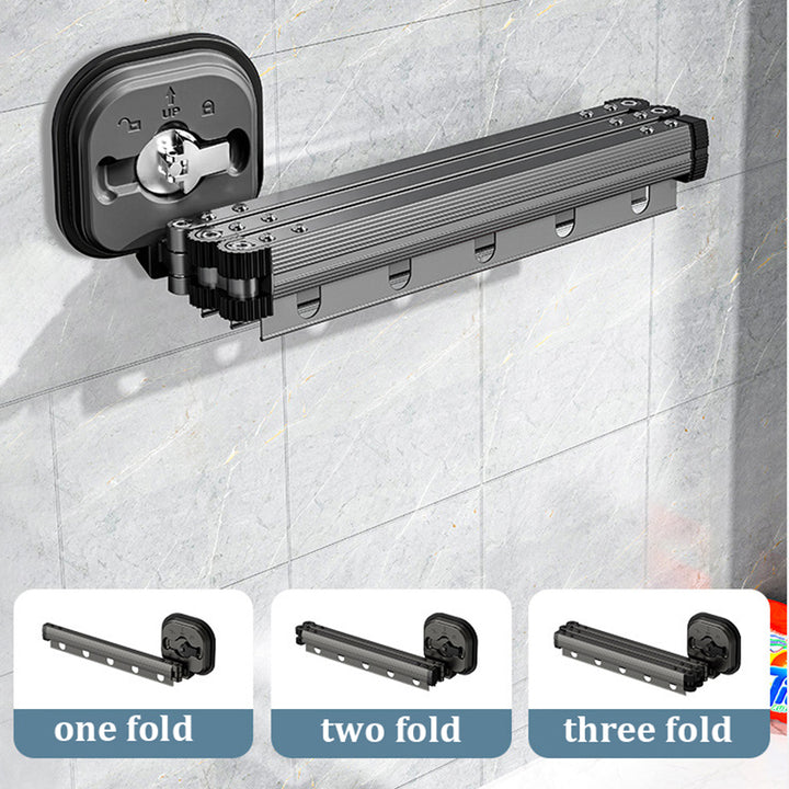 Wall-Mounted Clothes Airer – Folding Aluminium Drying Rack