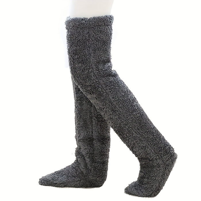 Warmfell Over the Knee Fuzzy Socks, Leg Warmer in One