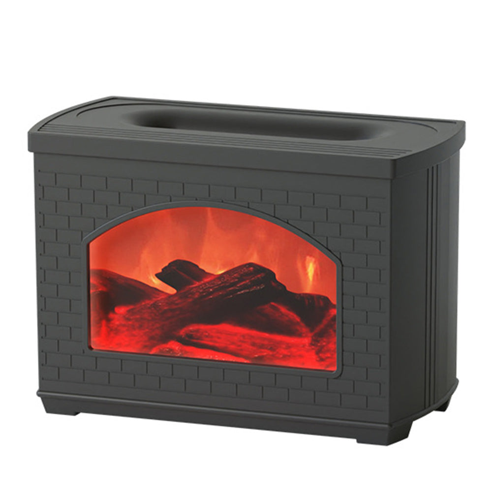 Simulated Fireplace Air Humidifier With Flame Effect, Aroma Diffuser
