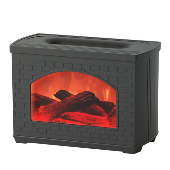 Warmfell Simulated fireplace humidifier with flame effect and leak-proof seal