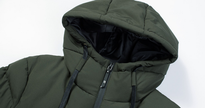 USB Heated Jacket for Men and Women, Hooded Cotton Coat