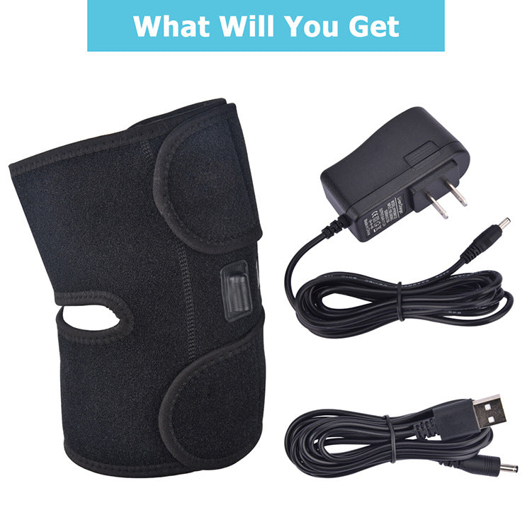 Electric Heated Knee Wrap With Massage Function
