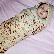 Round tortilla print blanket