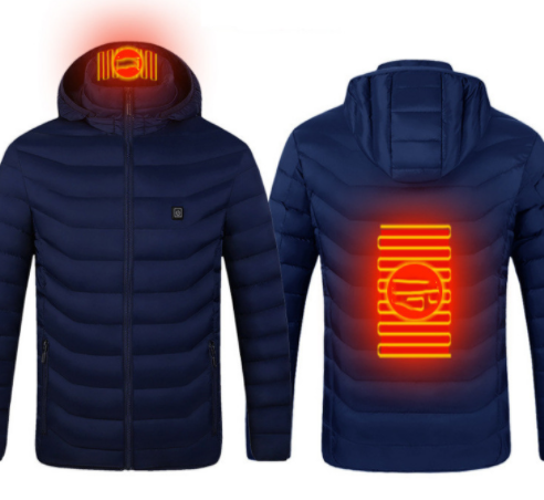 USB Heated Jacket with Hood, Lightweight Electric Coat