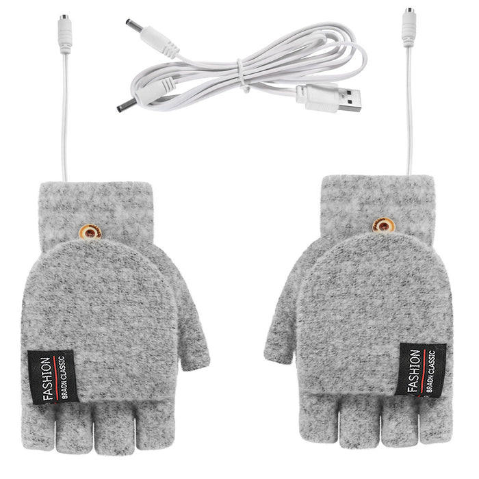 Warmfell USB heated fingerless gloves, warm on palm and back of hand