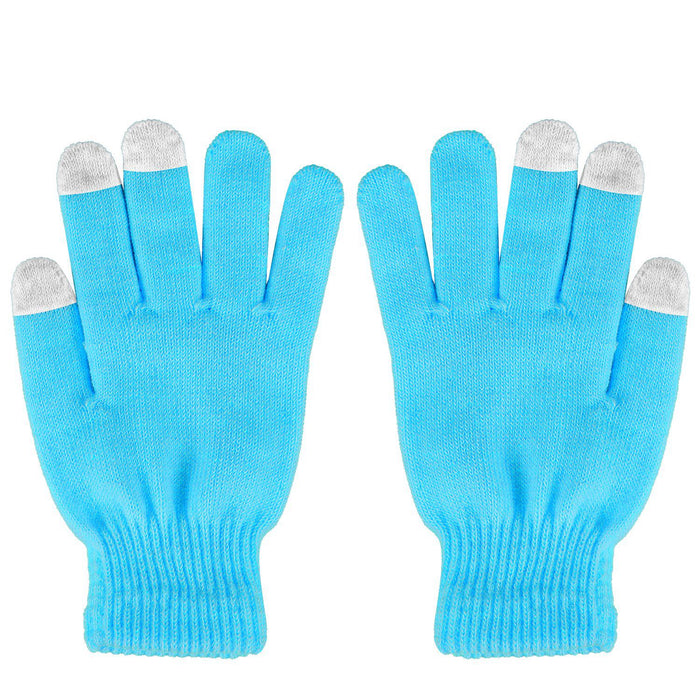 Warmfell Touchscreen Knit Gloves with Three Smart Fingertips
