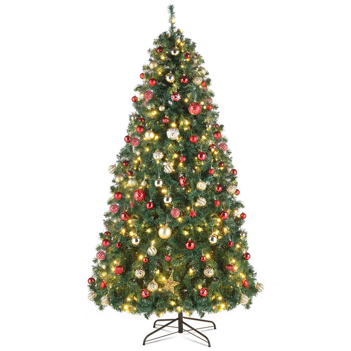 Warmfell 10ft Pre-Lit Christmas Tree with 1200 LEDs and Remote