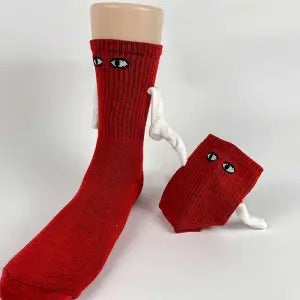 Warmfell Couple Socks with Magnetic Hands That Hold