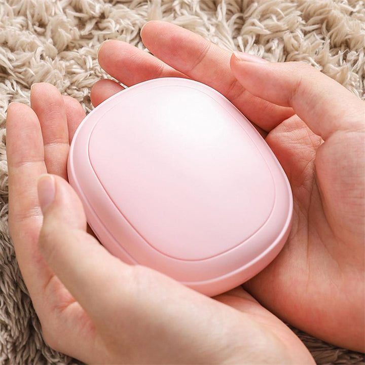 Double-sided rechargeable hand warmer with three settings