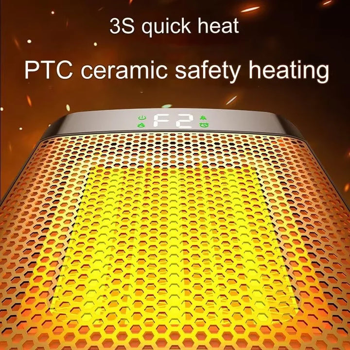 Warmfell™ Mini 1500W Ceramic Fan Heater with Portable Lightweight Build