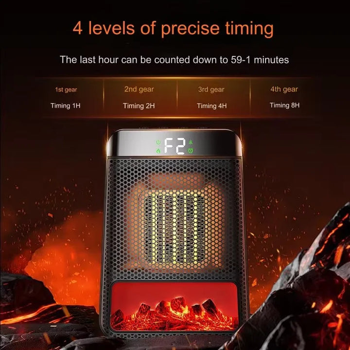 Warmfell™ Mini 1500W Ceramic Fan Heater with Portable Lightweight Build