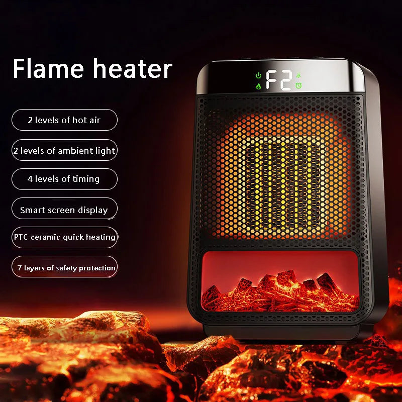 Warmfell™ Mini 1500W Ceramic Fan Heater with Portable Lightweight Build