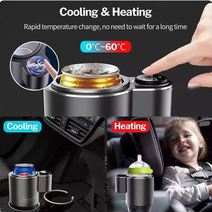 Warmfell™ 2-in-1 Car Cup Cooler and Warmer With 12V Plug