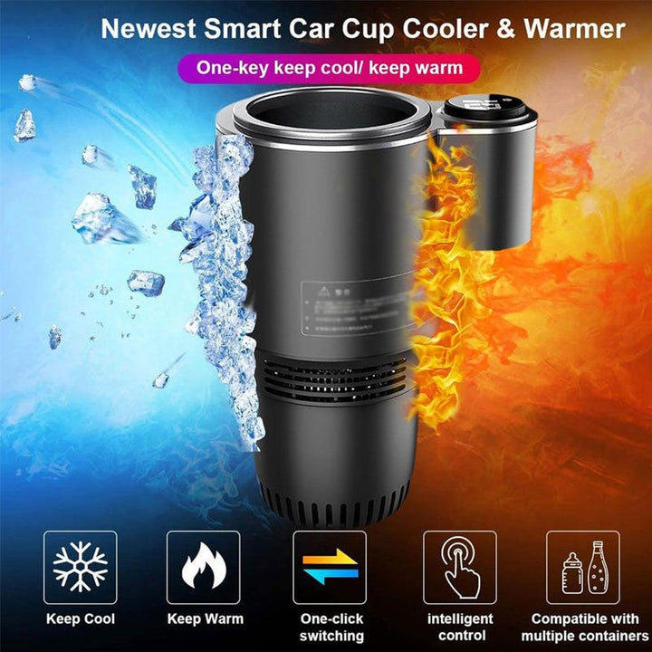 Warmfell™ 2-in-1 Car Cup Cooler and Warmer With 12V Plug