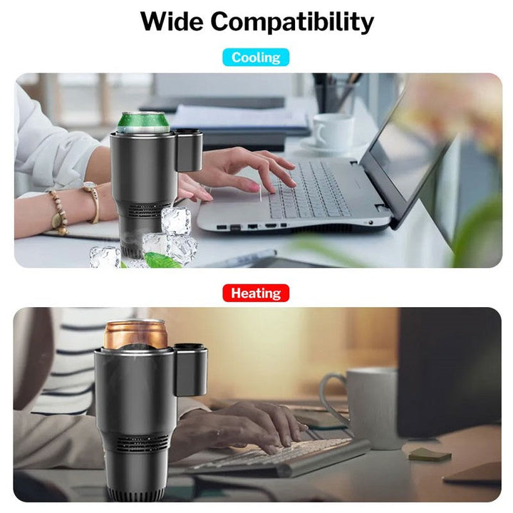 Warmfell™ 2-in-1 Car Cup Cooler and Warmer With 12V Plug