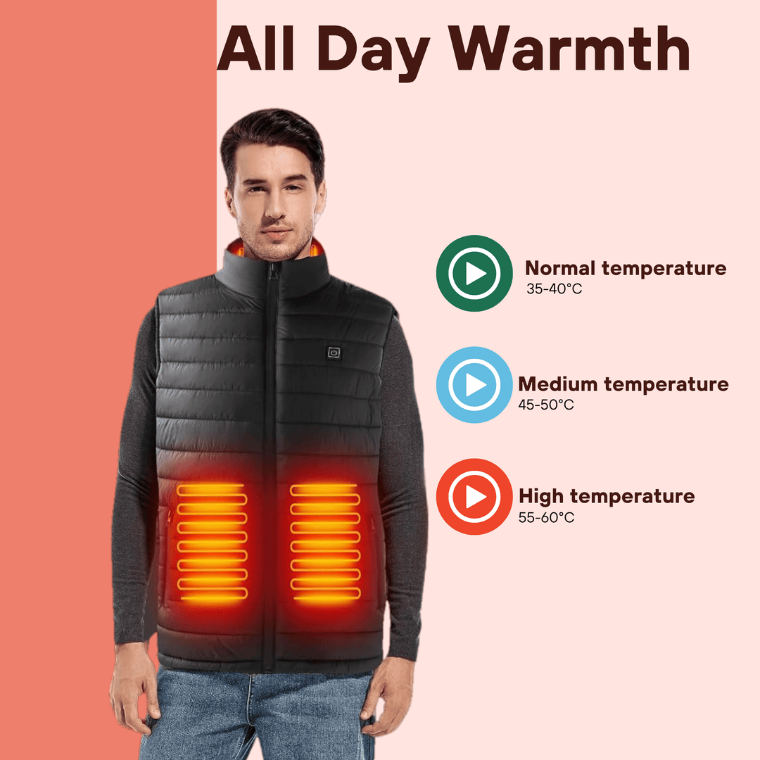 Warmfell™ Lightweight Heated Gilet with 3 Heat Modes