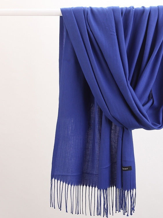 Warmfell Fringed Cashmere Feel Scarf in 18 Colours