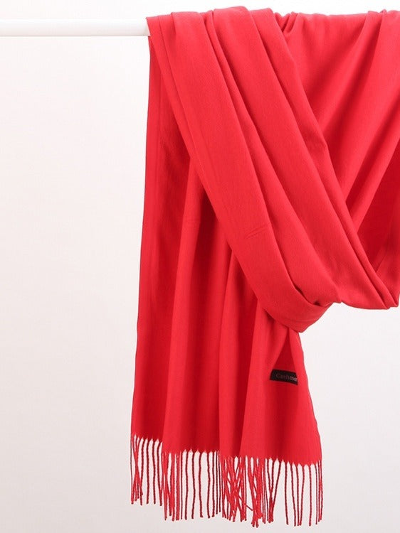 Warmfell Fringed Cashmere Feel Scarf in 18 Colours