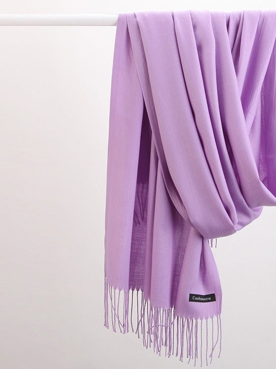 Warmfell Fringed Cashmere Feel Scarf in 18 Colours
