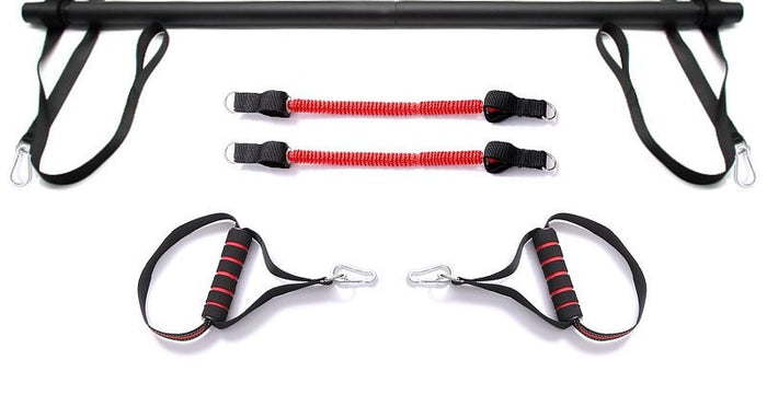 Warmfell Pilates bar kit with resistance bands and straps
